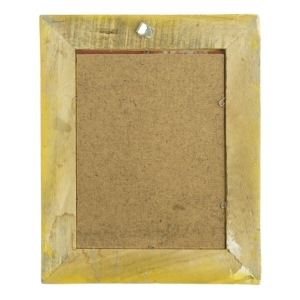 Spejl i forgyldt ramme (str. 27 x 22 cm)