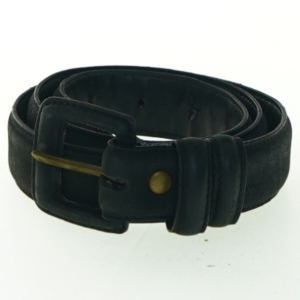 Læderbælte, mørkegråt ruskind (str. 76 cm - første hul)