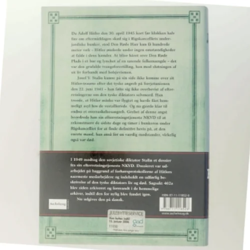 Stalins Hitler-dossier : sag 462a fra NKVD's hemmelige arkiver om Hitler og hans inderkreds (Bog)