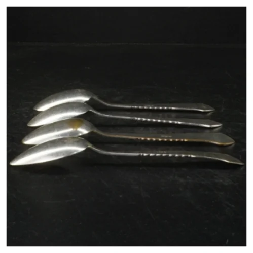 4 dessertskeer, 2-tårnet sølvplet, Louise 