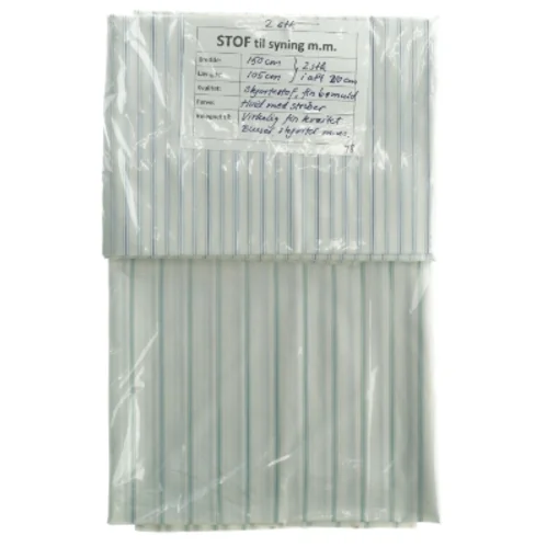 2 stk. skjortestof i fin bomuld, stribet ( 150 cm + 105 cm)()