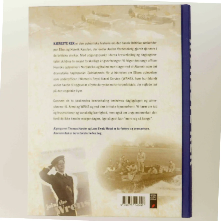 Kæreste Kek : et dansk søskendepar i krig af Thomas Harder (Bog)