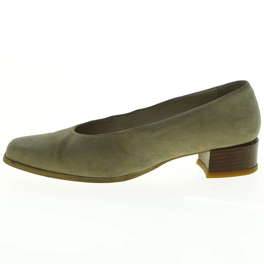 Damepumps i ruskind fra Shoe Biz (str. 39)