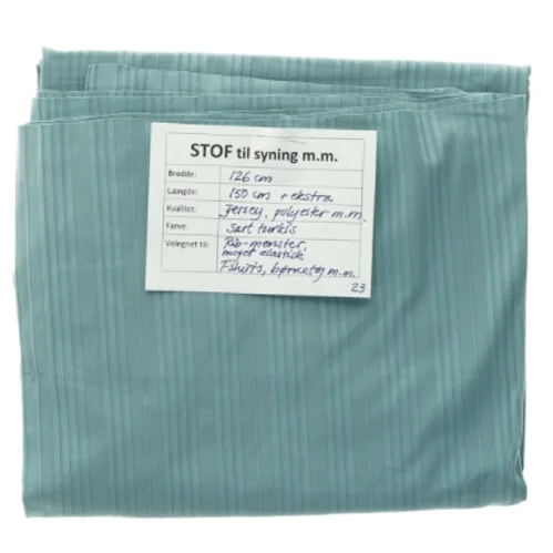 Stof, jersey, fladt ribmønster (126 cm x 150 cm)