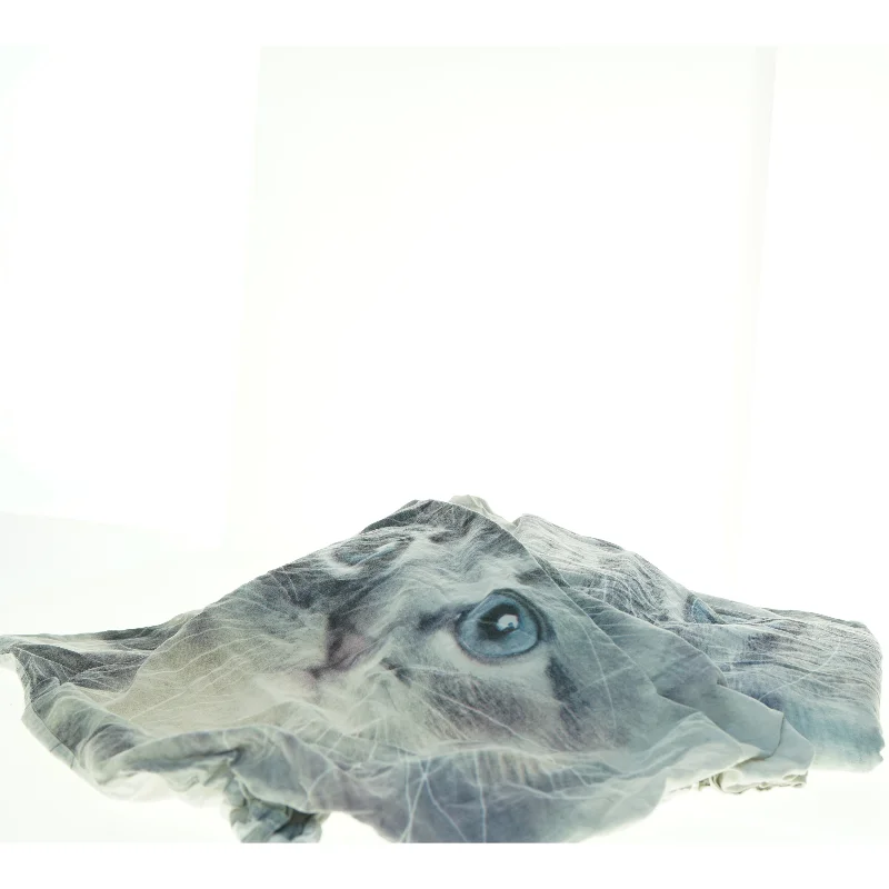 Sengesæt med katteprint (str. 130 x 176 cm og 55 x 51 cm)