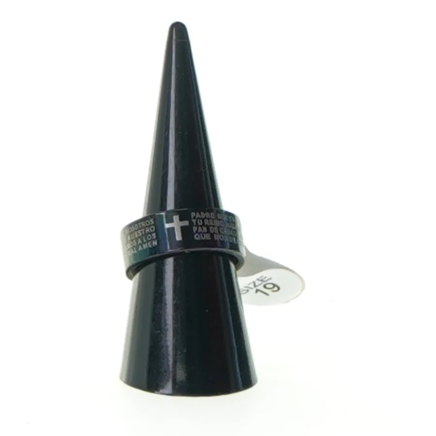 Ring med kors (str. 2 cm)