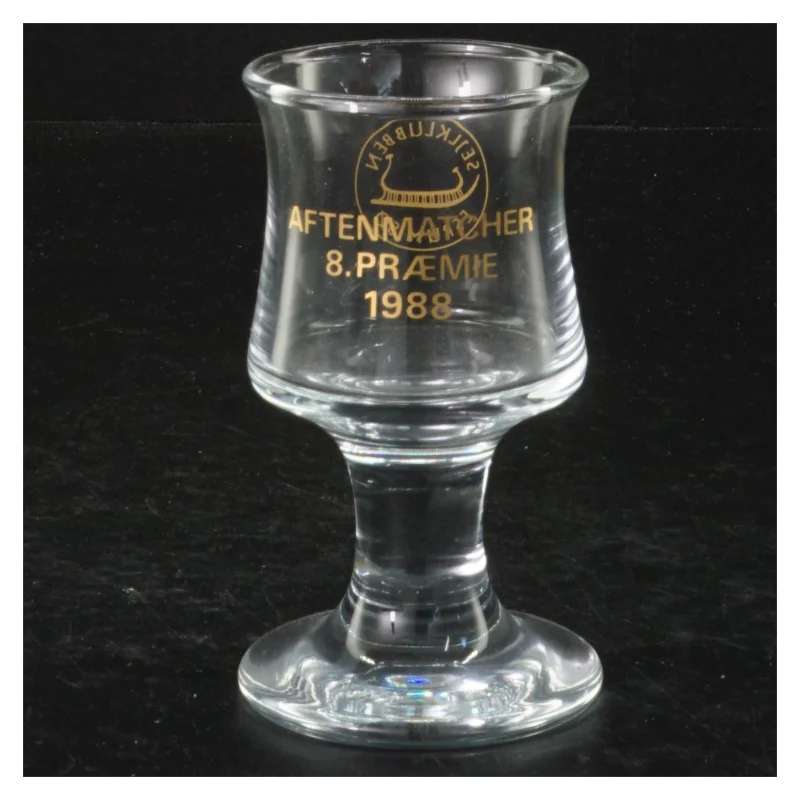 Skibsglas Per Lütken ølglas (str. H 10 cm, ø 5,5 cm)