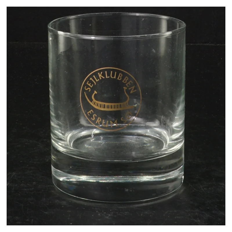Glas med trykt logo (str. H. 9,5 cm. ø 8 cm)