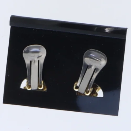 Guldfarvede øre klips med spiraldesign fra Fashion (str. 2 cm)