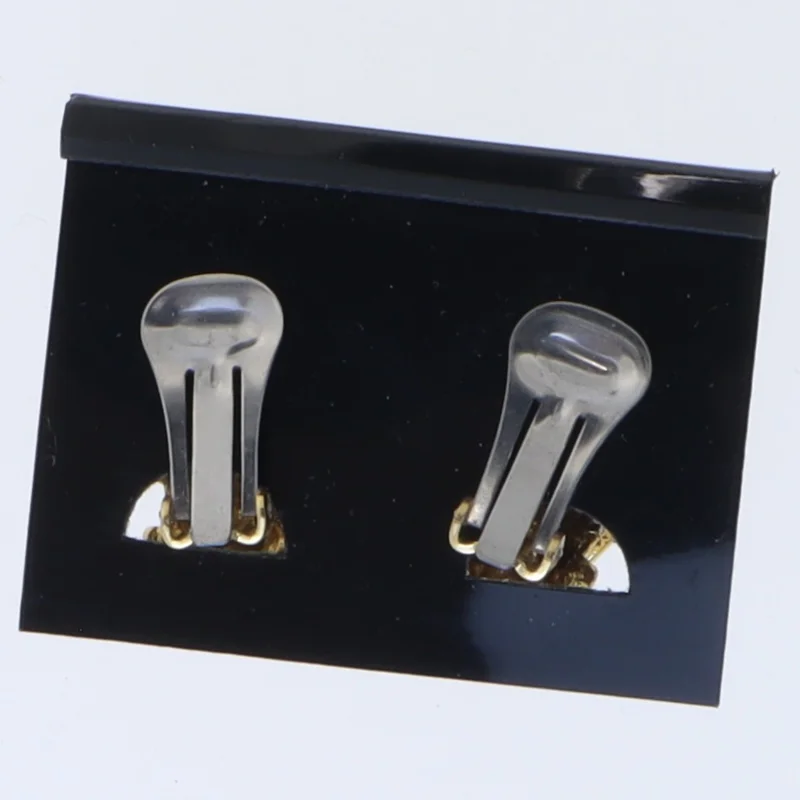 Guldfarvede øre klips med spiraldesign fra Fashion (str. 2 cm)