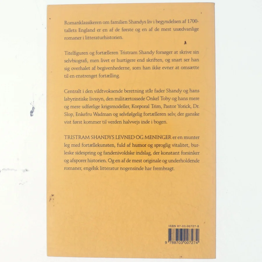 Tristram Shandys levned og meninger af Laurence Sterne (Bog)