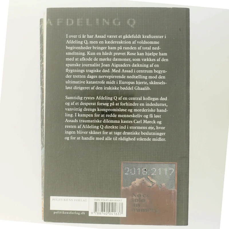 Afdeling Q - Bind 8 af Jussi Adler-Olsen (Bog)