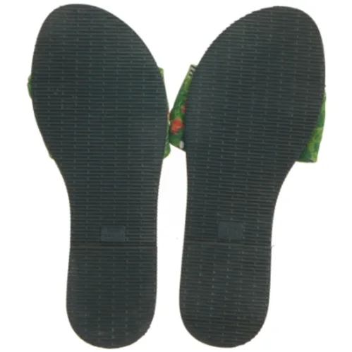 Havainas gule flip-flops med tropisk mønster fra Havaianas (str. 37)