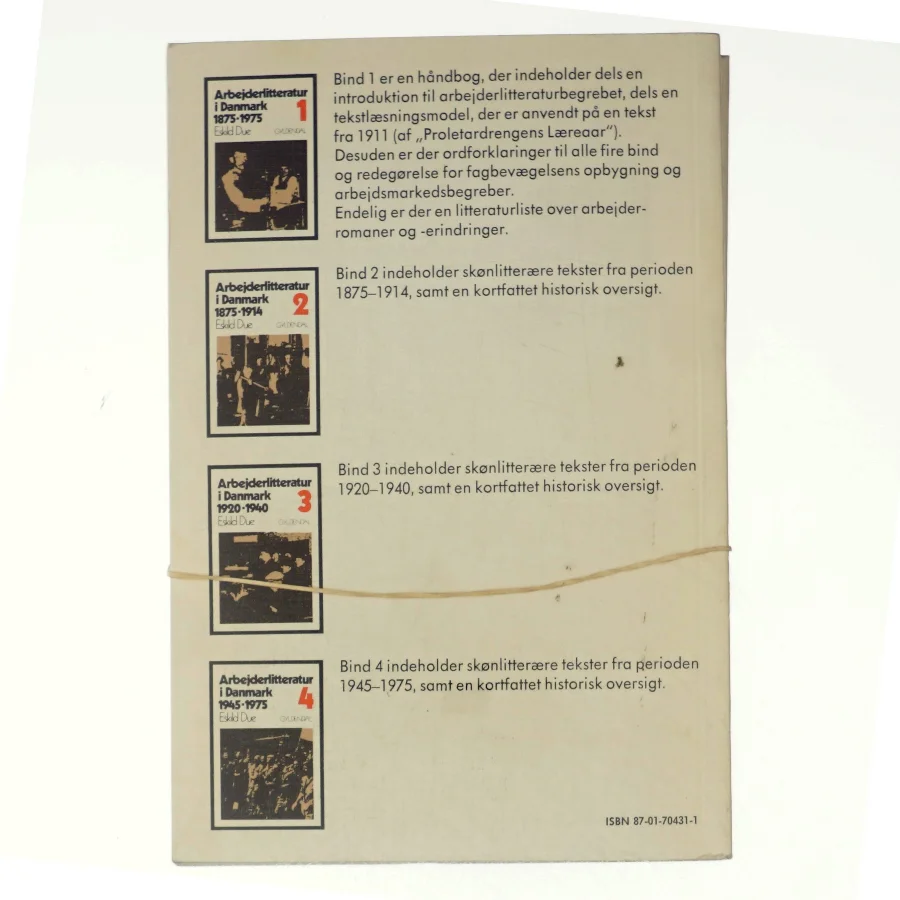 Arbejderlitteratur i Danmark 1-4 af Eskild Due (bog)
