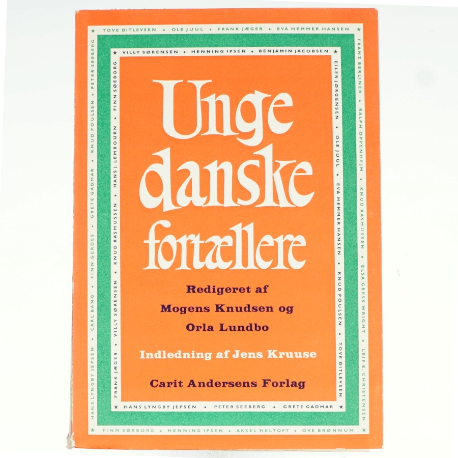 Unge danske fortællere af Mogens Knudsen og Orla Lundbo (bog)
