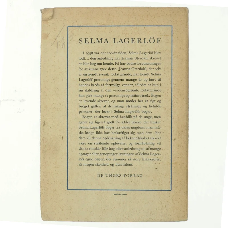 Selma Lagerlöf af Jeanna Oterdahl (bog)