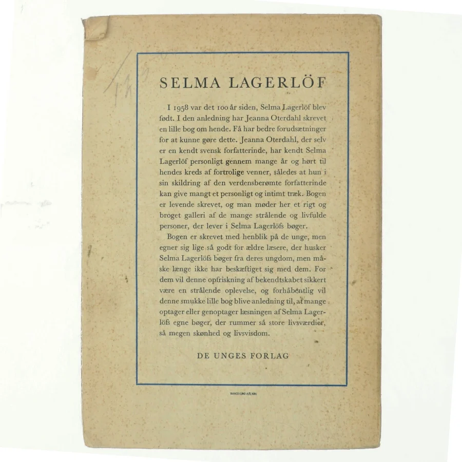 Selma Lagerlöf af Jeanna Oterdahl (bog)