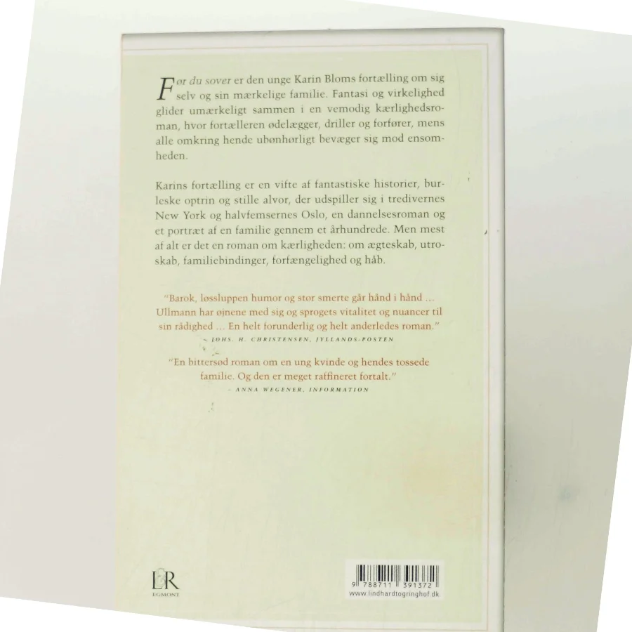 Før du sover : roman af Linn Ullmann (Bog)