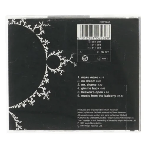 Michael Oldfield CD - Heaven's Open fra Virgin