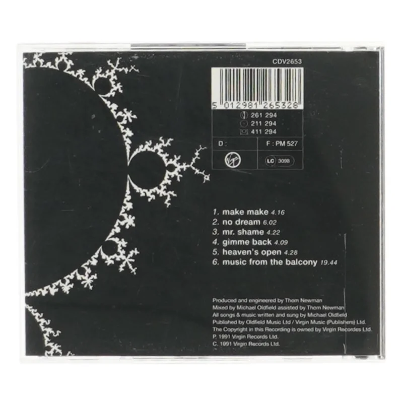 Michael Oldfield CD - Heaven's Open fra Virgin