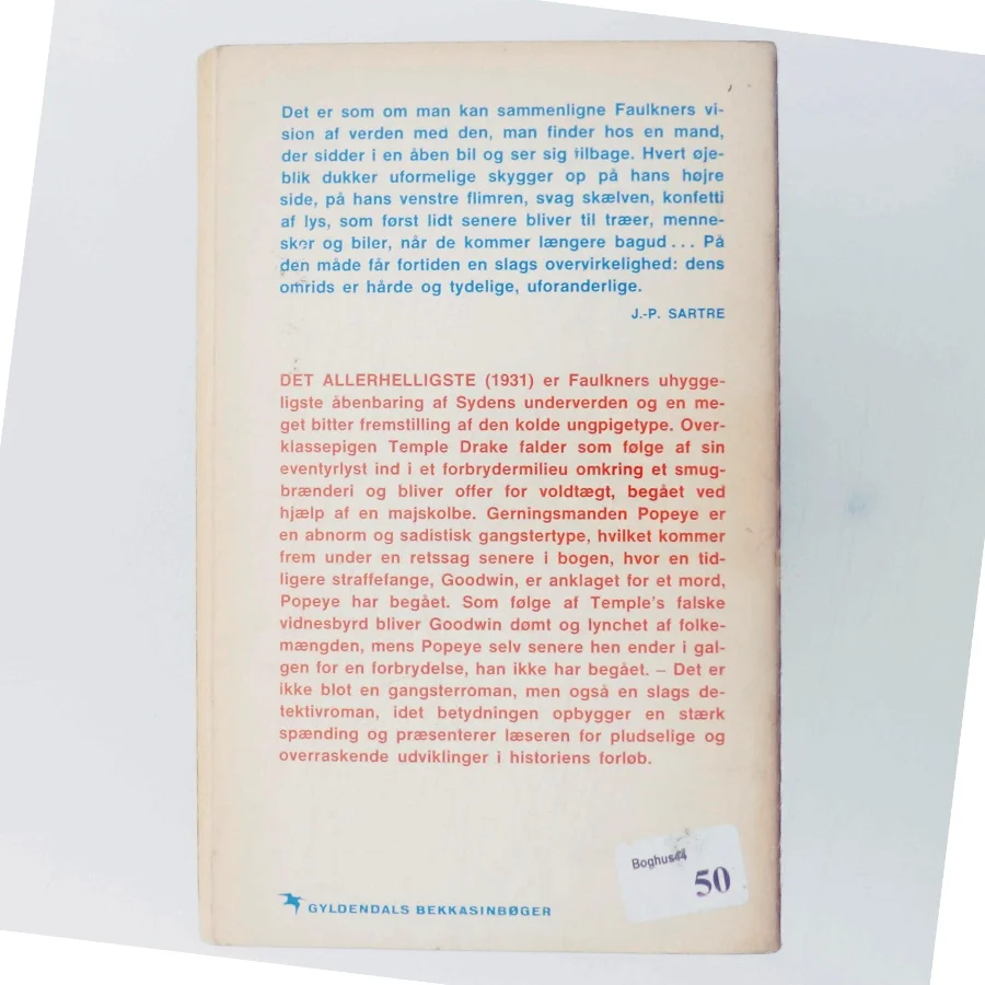 Det Allerhelligste af William Faulkner (Bog)