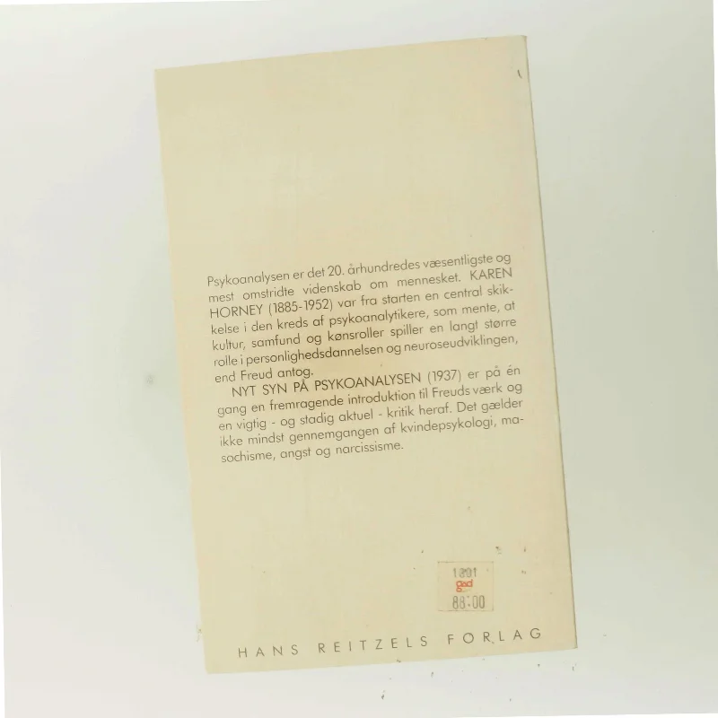 Nyt syn på psykoanalysen af Karen Horney (Bog)