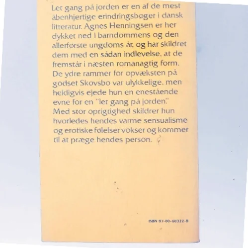 Let gang på jorden af Agnes Henningsen (Bog)