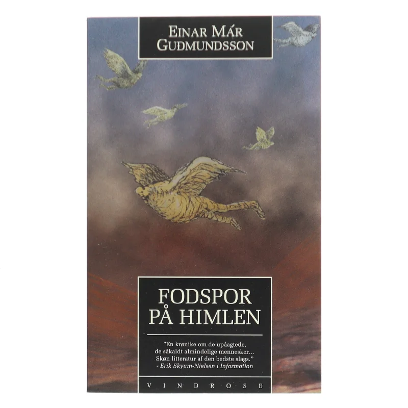Fodspor på himlen : roman af Einar Már Guðmundsson (Bog)