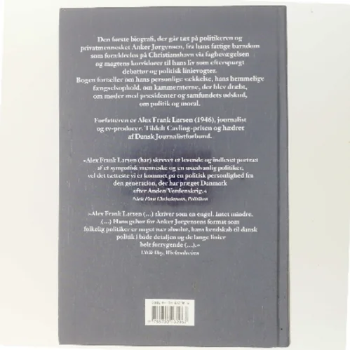 Anker : mennesket, magten, meningerne af Alex Frank Larsen (f. 1946) (Bog)