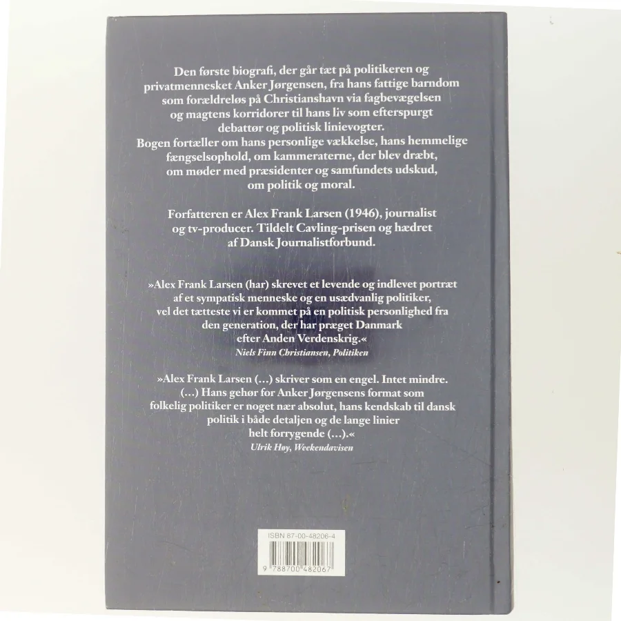 Anker : mennesket, magten, meningerne af Alex Frank Larsen (f. 1946) (Bog)