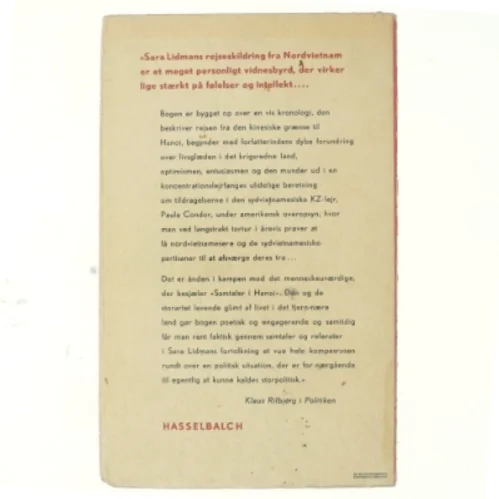 Samtaler i Hanoi af Sara Lidman (bog)