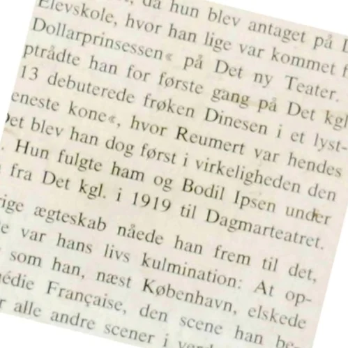 Rigmor Reumert: Erindringer om Poul Reumert og mit teaterliv