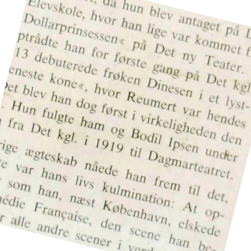 Rigmor Reumert: Erindringer om Poul Reumert og mit teaterliv