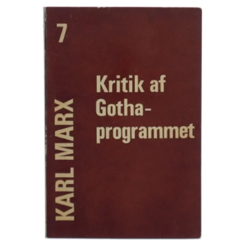 Karl Marx: Kritik af Gothaprogrammet