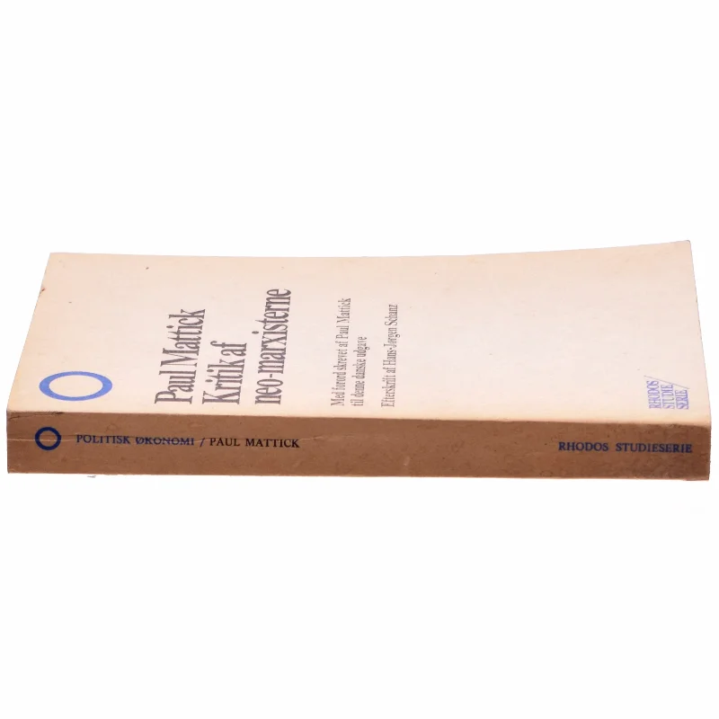 Kritik af neo-marxisterne af Paul Mattick (Bog)