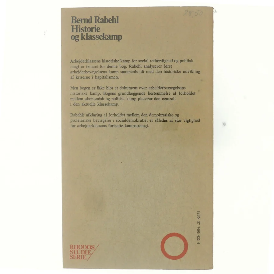 Historie og klassekamp af Bernd Rabehl (bog)