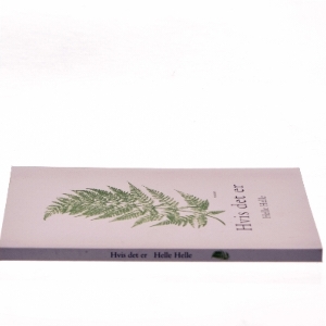 Hvis det er : roman af Helle Helle (Bog)