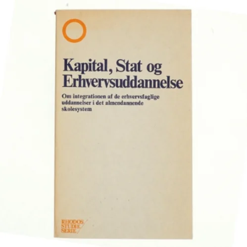 Kapital, stat og erhvervsuddannelse (bog)