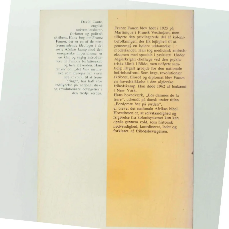 Frantz Fanon af David Caute (Bog)