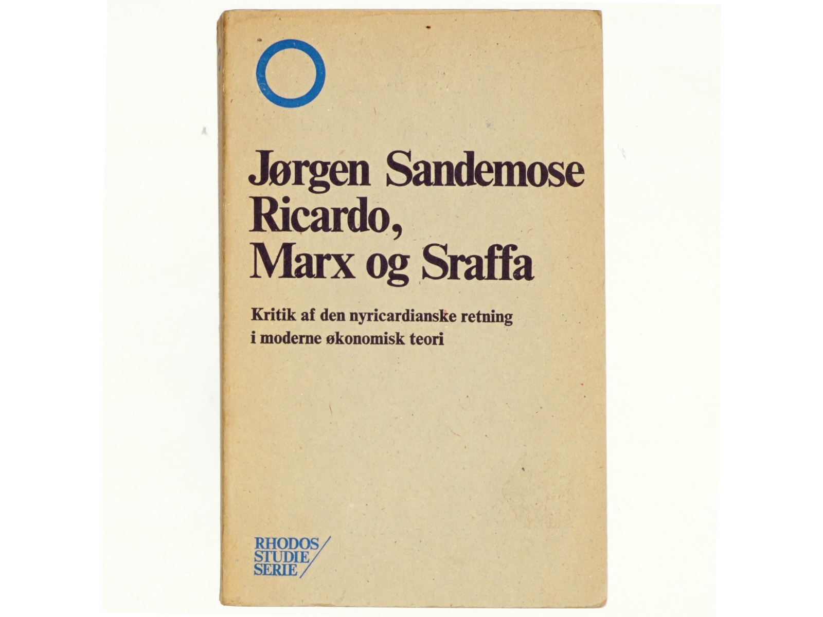 Ricardo, Marx og Sraffa af Jørgen Sandemose (bog)