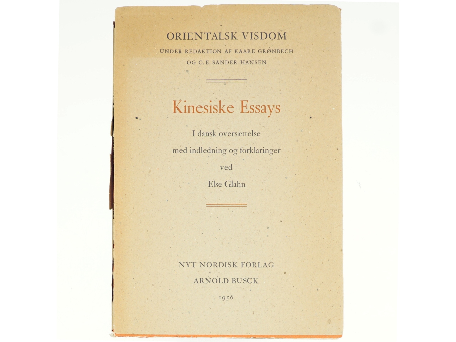 Kinesiske essays af Else Glahn (bog)