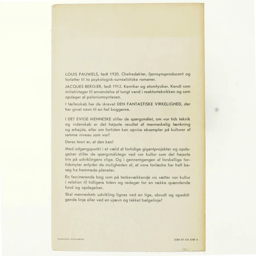 Det evige menneske af Louis Pauwels og Jacques Bergier (bog)