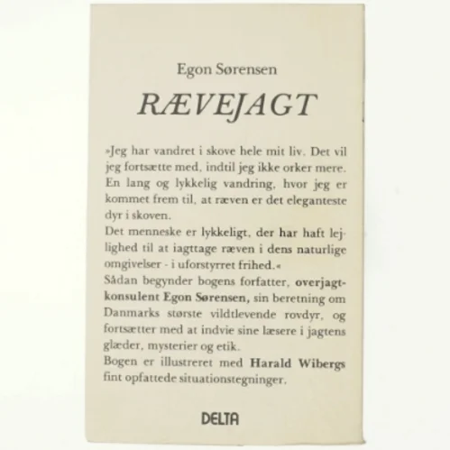Rævejagt af Egon Sørensen (bog)