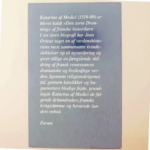 Jean Orieux: Katarina af Medici 2