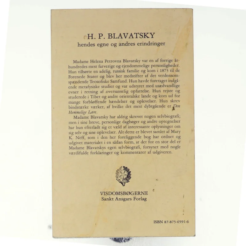 Hendes egne og andres erindringer af H.P. Blavatsky (bog)