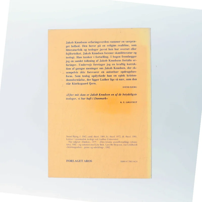 JAKOB KNUDSEN af Svend Bjerg (Bog)