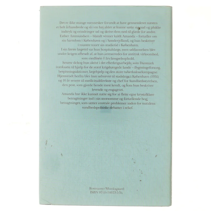 Amanda fortæller af Esther Ammundsen (bog)