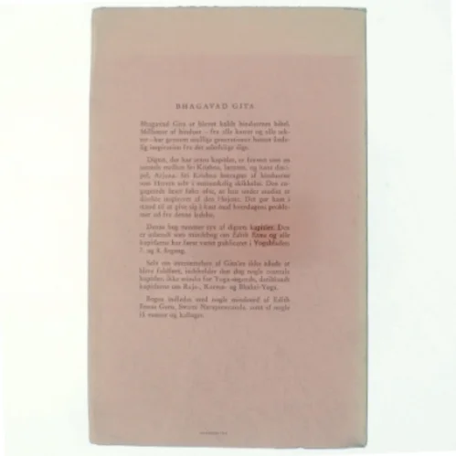 Bhagavadgita. Syv kapitler (bog)