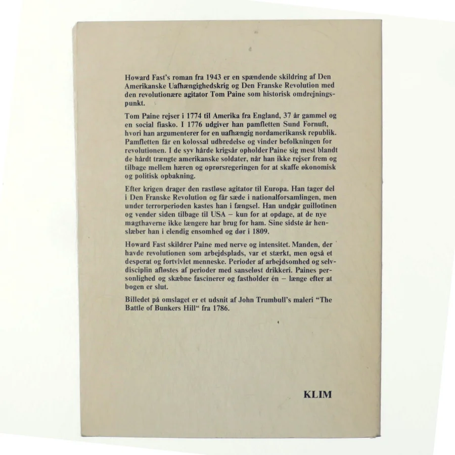 Borger Tom Paine af Howard Fast (bog)