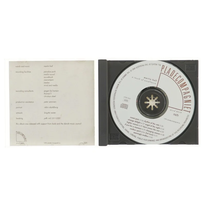 Martin Hall 'A Touch of Excellence' CD fra Pladecompagniet